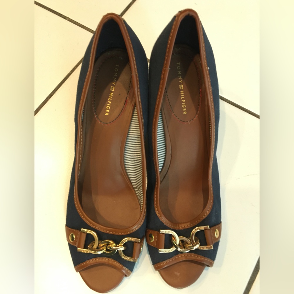 Tommy Hilfiger Peep Toe Wedge Heel